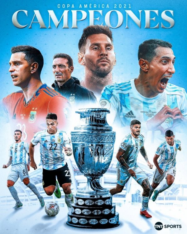 4年前的今天阿根廷问鼎美洲杯，梅西斩获国家队首冠&至今手握4冠